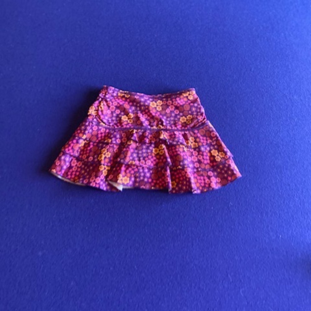 REI Flower Print Tiered Ruffled Water Skirt Girls Size XS